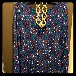 Long sleeve, bell sleeve, dress